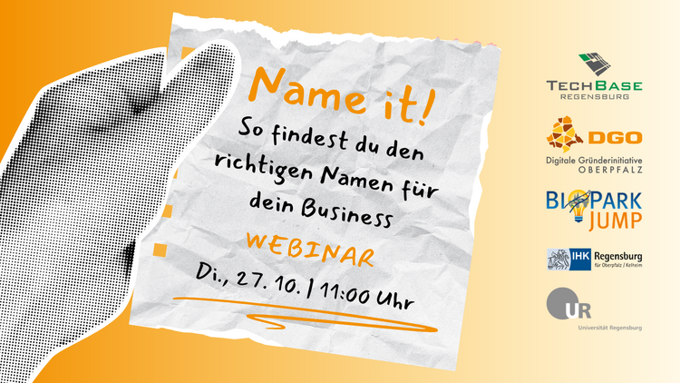 Webinar am 27.10.: Name it! So findest du den richtigen Namen für dein Business